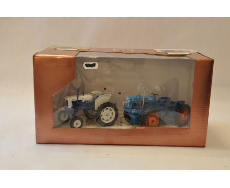 SCALEdown 1/32 Matbro Mastiff Tractor plus County Fordson Major Hi-Clear. Both Hand Built Models. Excellent piece. (2)