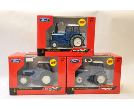 Britains 1/32 Tractor Trio Comprising Ford TW10, TW15 and TW20. Mint in Boxes. (3)