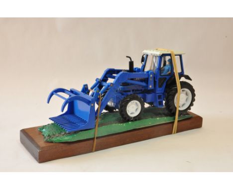 Bespoke Newray 1/32 Ford 8630 Tractor on plinth Display. 