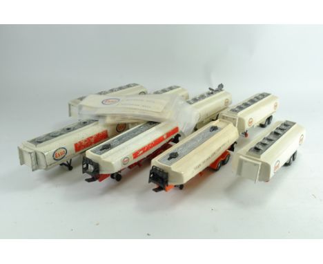 Further  group of Esso Tankers including Dinky issues plus decals. (8)