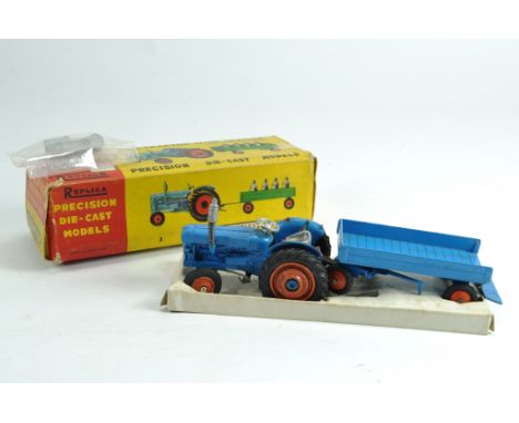 Clifford Series Fordson Major Tractor and Trailer Set. Corgi Copy. Very Good Plus to Excellent (needs a clean) in Fair Plus t