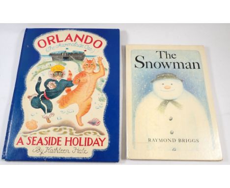 Two children books: 'The Snowman' by Raymond Briggs first edition, first impression (ISBN 0-241-10004-6) 1978 and 'Orlando (T