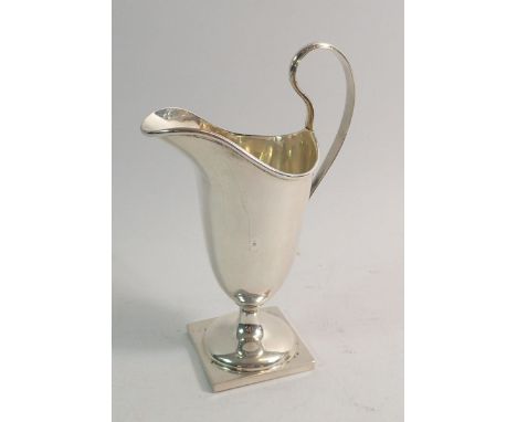 A silver helmet form cream jug 109g, Birmingham 1924 by Charles Weale, 15cm tall 