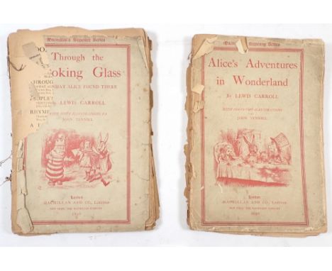 Alice in Wonderland and Through the Looking Glass, Macmillan Sixpenny Series, first edition 1898 