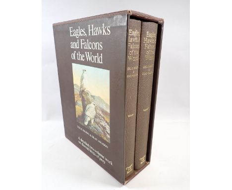 Eagles, Hawks and Falcons by Leslie Brown and Dean Amadon, two volumes in slip case, Country Life Books 1968, first edition 