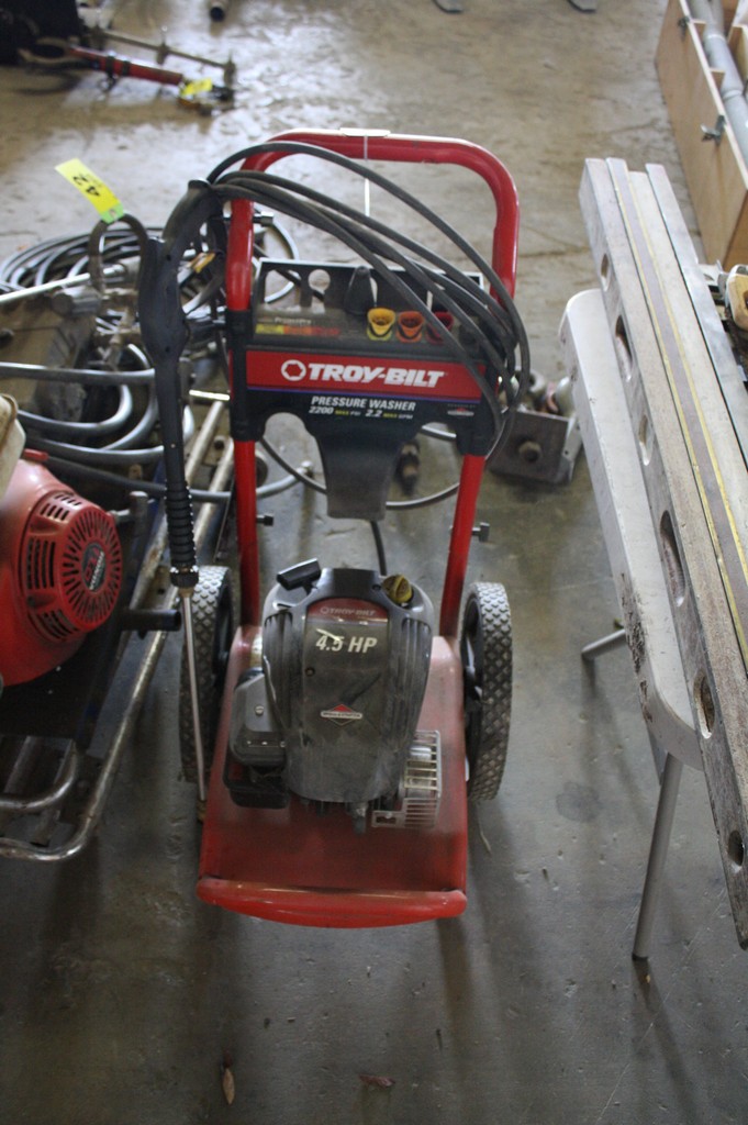 TROY BILT 2200 PSI PRESSURE WASHER 4.5HP