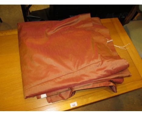 Pair of Lined Curtains, each 230 drop x 200cm wide 