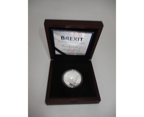 The Brexit Silver 1oz Commemorative Coin No. 1592, 31st January 2020 