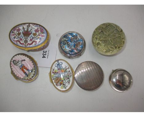 Halcyon Days Enamel Musical Box 198/750, Staffordshire Enamels Musical Box 2/500, The Royal Collection Trinket Box, Silver Bo