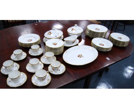 Royal Copenhagen Iris pattern fifty-two piece part dinner service. Condition Report This is all in good condition.  There are
