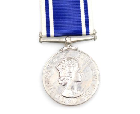 A Queen Elizabeth II Police Long Service and Good Conduct Medal, inscribed Constable Ronald A Fowers.