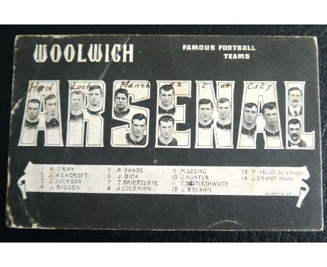 CIRCA 1904-05 ORIGINAL WOOLWICH ARSENAL POSTCARD
By Scott &amp; Co
Used with age related wear and some writing on front, stil