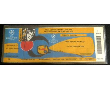 1999 MANCHESTER UNITED V BAYERN MUNICH CHAMPIONS LEAGUE FINAL UNUSED TICKET
Fold