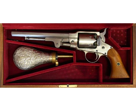 Euro Arms Rogers and Spencer .44 revolver, serial number 013082, with 7.5 inch octagonal barrel, stainless steel finish, Ital