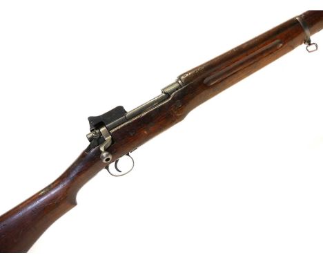Winchester P17 .30-06 bolt action rifle, serial number 199208, 26inch barrel stamped at the muzzle with the flaming bomb and 