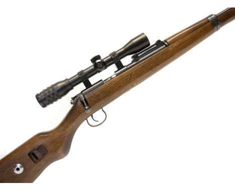 Norinco Mini Mauser .22lr bolt action rifle, serial number 1361337, with 20 inch barrel fitted with tangent iron sights, Gema