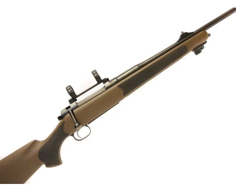 Mauser MO3 .30-06 bolt action rifle with moderator, serial number MO17077, 22.5inch sighted barrel, German proof marks, green