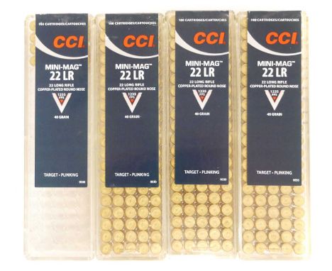CCI Mini-Mag .22lr ammunition, 320 x 40 grain copper plated RN.UK FIREARMS LICENCE WITH CORRECT AMMUNITION OR RFD REQUIRED. F