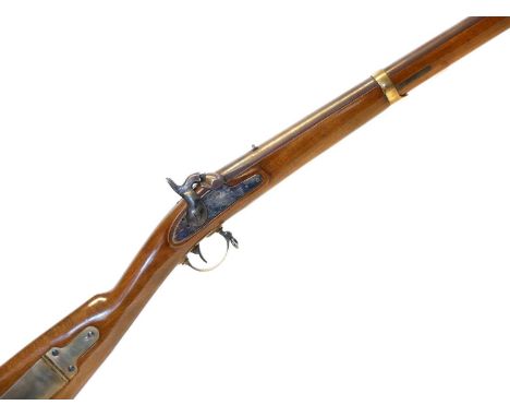 Antonio Zoli 58 calibre percussion muzzle loading shotgun, serial number 21965, modelled after a Remington 1863 Zouave rifle,