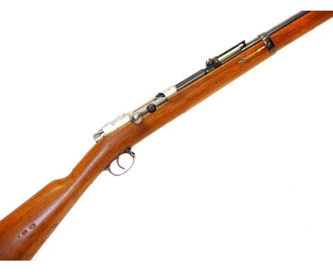 Mauser M1871/84 bolt action rifle 11 x 60R / .43 calibre, matching serial numbers 9673, 30.5" barrel fitted with folding ladd