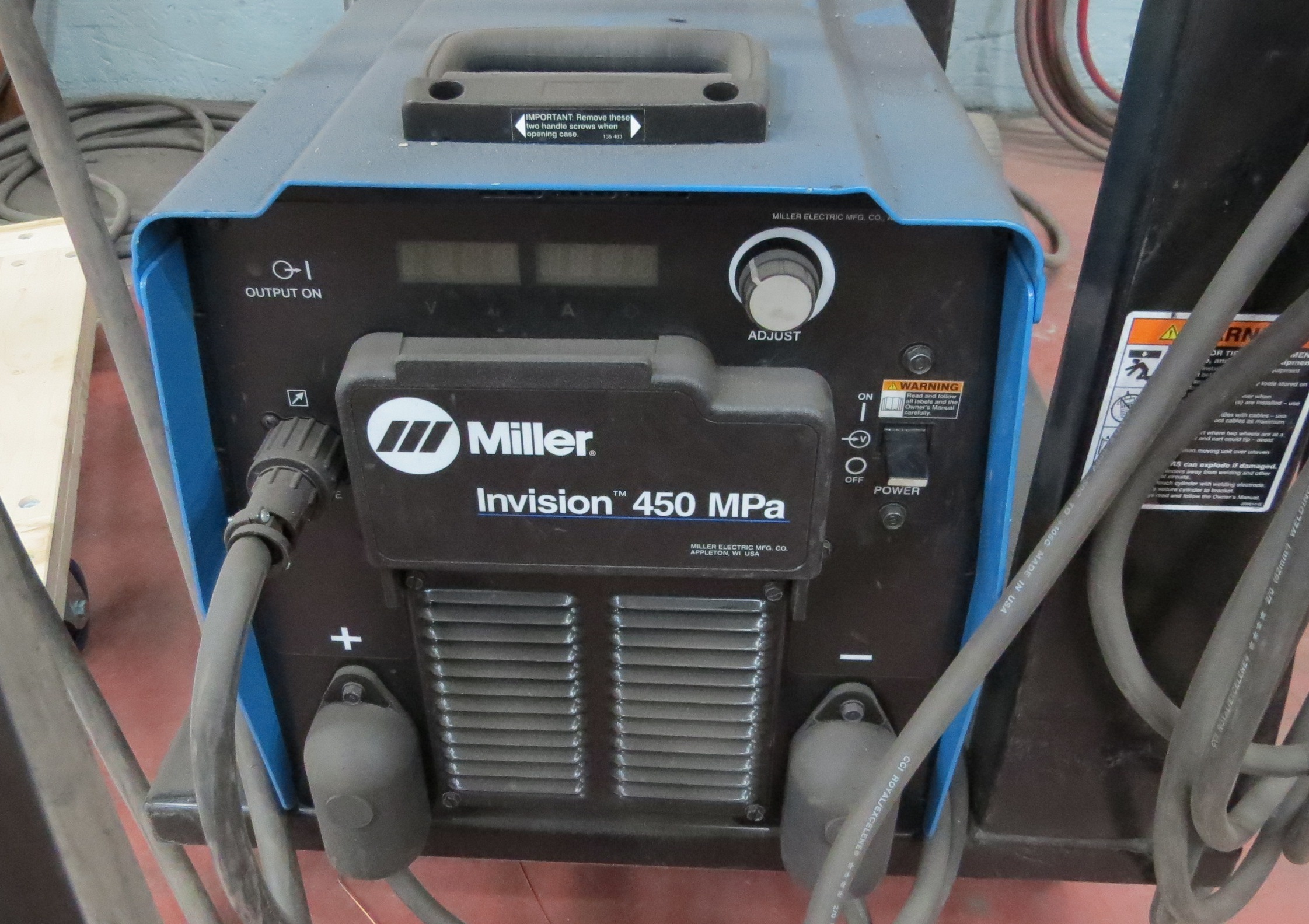 Miller Model Invision 450 MPA Electric Powered Welder c/w Miller Model