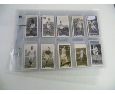 Football Cigarette Cards - mixed selection of vintage cards including Pattreiouex, Smith, Phillips, Hill etc    