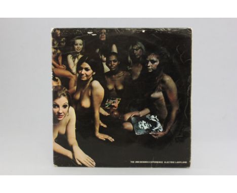 Vinyl - Jimi Hendrix Electric Ladyland lp TRACK 613008/9 white text with laminated sleeve, vinyl well played with some marks 