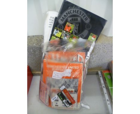 Football collectables - colllection of Manchester United ephemera including year books, season ticket books etc
