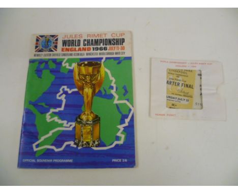 World Cup 1966 - Four match tickets for the games played at Everton's Goodison Park featuring all three Brazil games v Portug