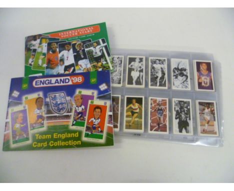 Sporting trade cards - mixed cards including BP England football 1998, PG Tips International Football Stars, Olympics, Kellog