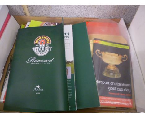 Collection of excellent modern Horse Racing collectable's and autographs including The three 'Best Mate' Cheltenham Gold Cup 