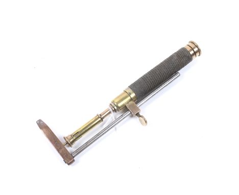 A vintage JS&S hand soldering iron. Marked 'LAMB' to the handle, L23cm