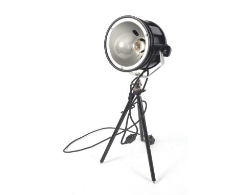 A Mole-Richardson tripod table light. H60cm