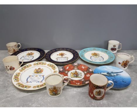 MISCELLANEOUS COLLECTORS PLATES AND MUGS INCLUDES ROYAL WORCESTER ROYAL DOULTON AYNSLEY ETC