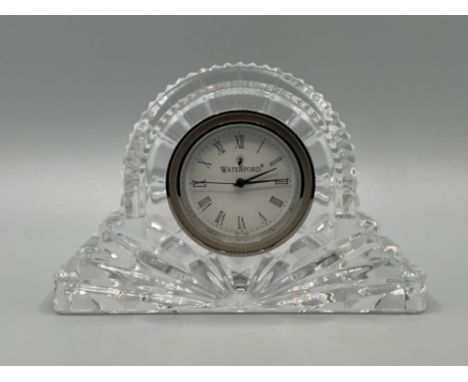Waterford leaf crystal mantle clock