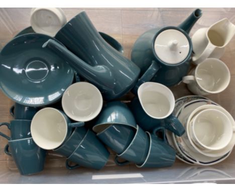 29 piece Poole tea set together 8 pieces of Royal Doulton Juno porcelain