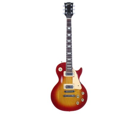 1971 Gibson Les Paul Deluxe electric guitar, made in USA, ser. no. 6xxxx2; Finish: cherry burst, dings to the top, dings and 