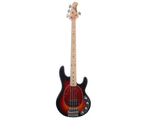 1992 Ernie Ball Music Man Stingray bass guitar, made in USA, ser. no. 3xxx3; Finish: sunburst, a few minor dings; Fretboard: 