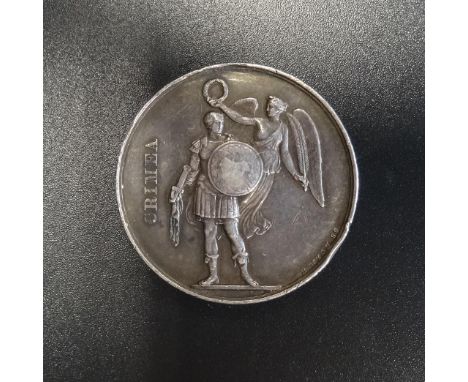 CRIMEA MEDALdisc only, engraved to '2376 Serj.T.White. 46 Reg.' (Duke of Cornwall's Light Infantry) 