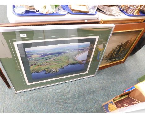 Print, Turnbury Golf Course, Fores's Coaching Recollections print, raised plaque, Folland print, etc. (a quanitty) 