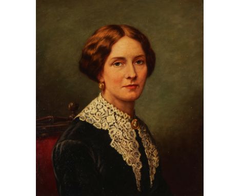 ENGLISH SCHOOL, 19TH CENTURY (2)Portrait of Mr Muller; and a companion portrait of his wife, a pairoil on canvaseach 62 x 51c