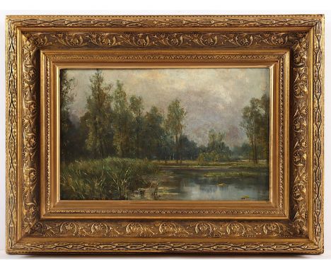 DE HARVEN, Hélène de (1864-1949), "Landschaft", Öl/Lwd., 22 x 33, unten links signiert, R.