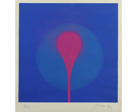 PIENE, Otto, "o.T.", Farbserigrafie, 40 x 40, nummeriert 94/100, handsigniert und datiert '68/69, R.