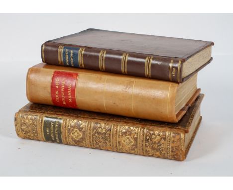 Cookery Books :  Dods (M), The Cook and Housewife's Manual, 16th Edition, Oliver and Boyd, Edinburgh, re-bound in half leathe