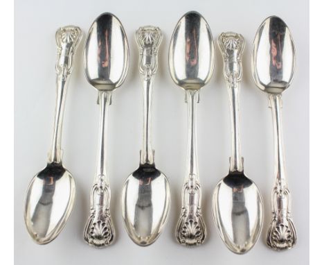 A set of six George IV silver teaspoons, Queen's pattern, hall marked London 1821, by Paul Storr, weight approximately 203g