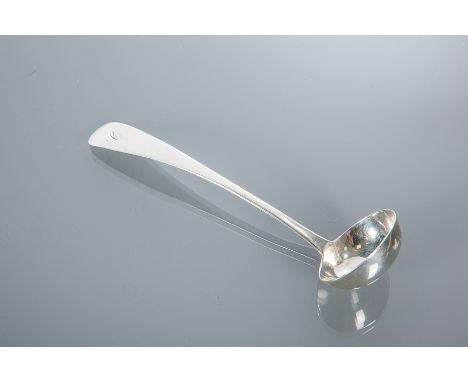 SCOTTISH PROVINCIAL SILVER SAUCE LADLE
maker David Manson, Dundee, active circa 1806-10, handle engraved with initial 'C', ap