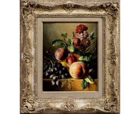 ATTRIBUTED TO GEORGIUS JACOBUS JOHANNES VAN OS (DUTCH 1782 - 1861), STILL LIFE oil on board, signed and dated 1846framedimage