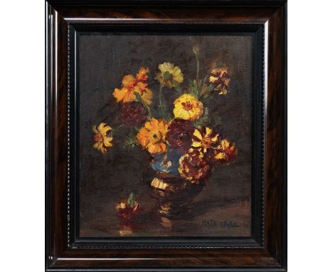 KATE WYLIE (SCOTTISH 1877 - 1941), STILL LIFE IN VASE oil on board, signedframed and under glassimage size 34cm x 30cm, overa