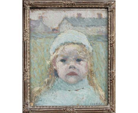 * ERNA HOPPE-KINROSS (GERMAN/BRITISH 1875 - 1964), NANCY oil on board, signed, titled verso framed and under glassimage size 