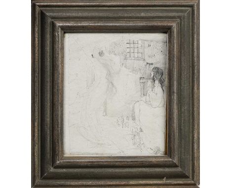 * JESSIE MARION KING (SCOTTISH 1875 - 1949), UNTITLED pencil on paperframed and under glassimage size 16cm x 13cm, overall si